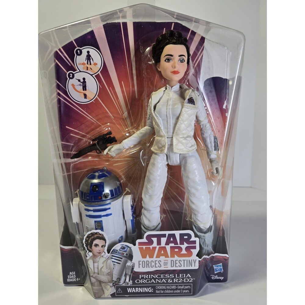NEW 2016 STAR WARS FORCES OF DESTINY PRINCESS LEIA ORGANA & R2-D2 Hasbro Disney
